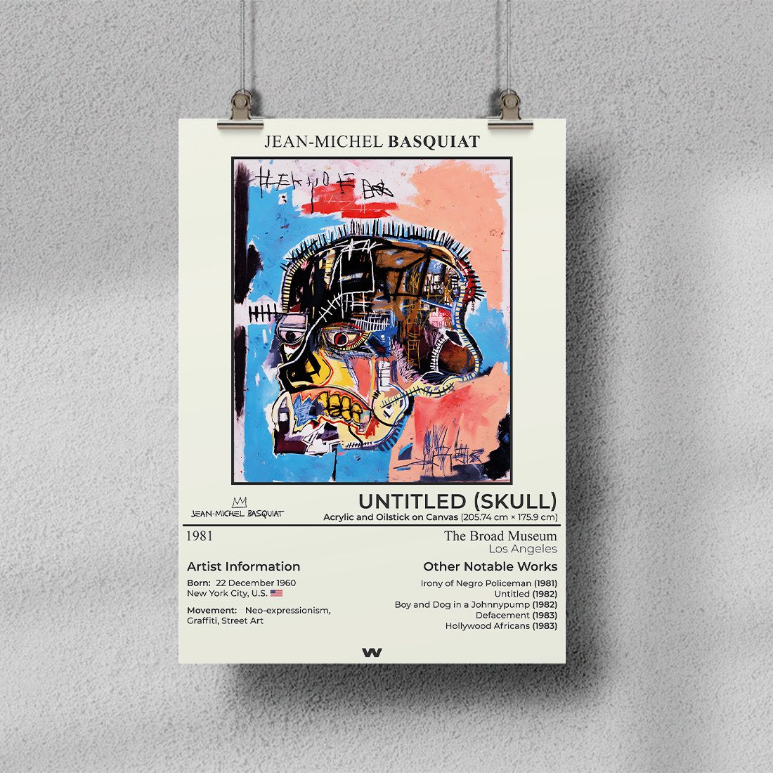 Untitled (Skull) (Basquiat) Poster